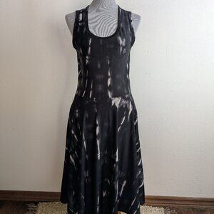 Stretchy White and Black Tank Dress